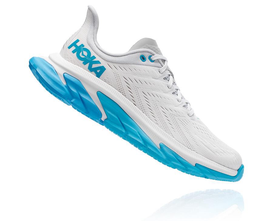 Hoka One One Tenisky Panske Biele/Modre - Clifton Edge - 25389-IRTF